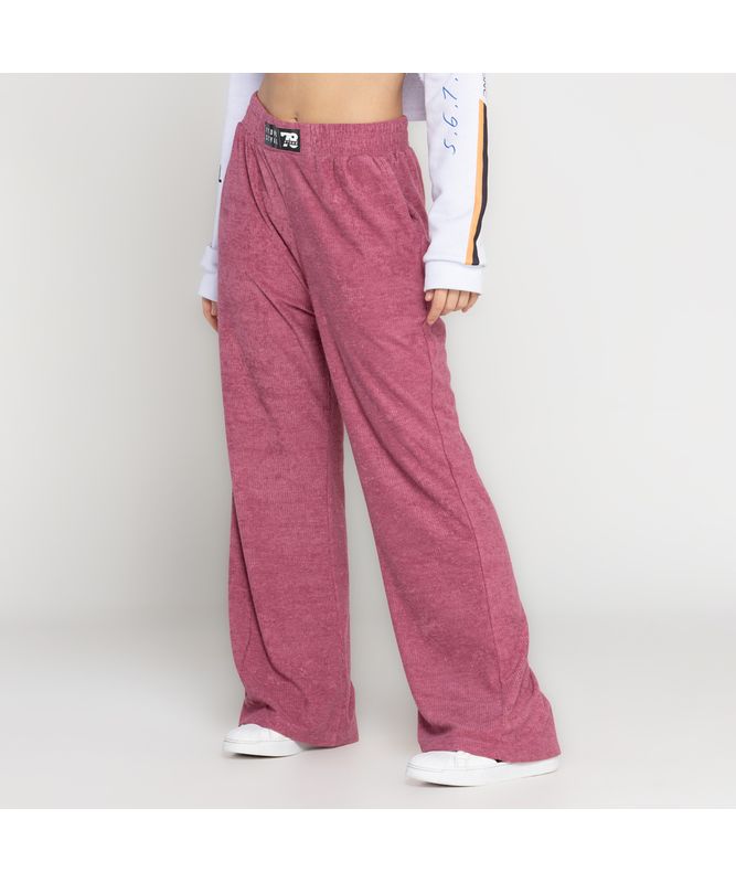 CALÇA AVELUDADA FTDNC ROSA PINK M