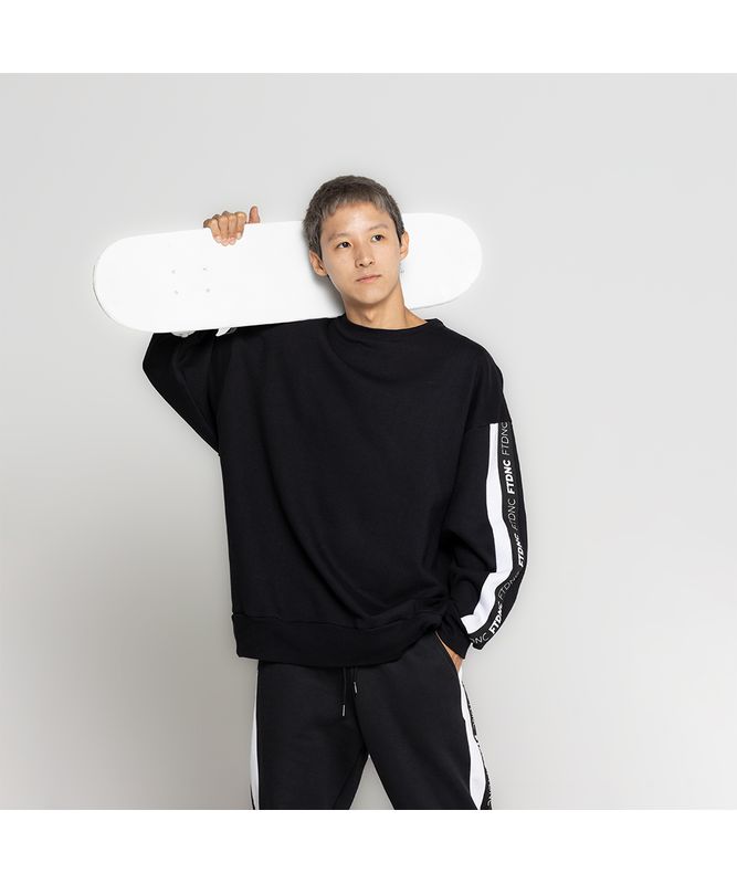 MOLETOM LISTRA PRETO FTDNC M MOLETOM LISTRA PRETO FTDNC M