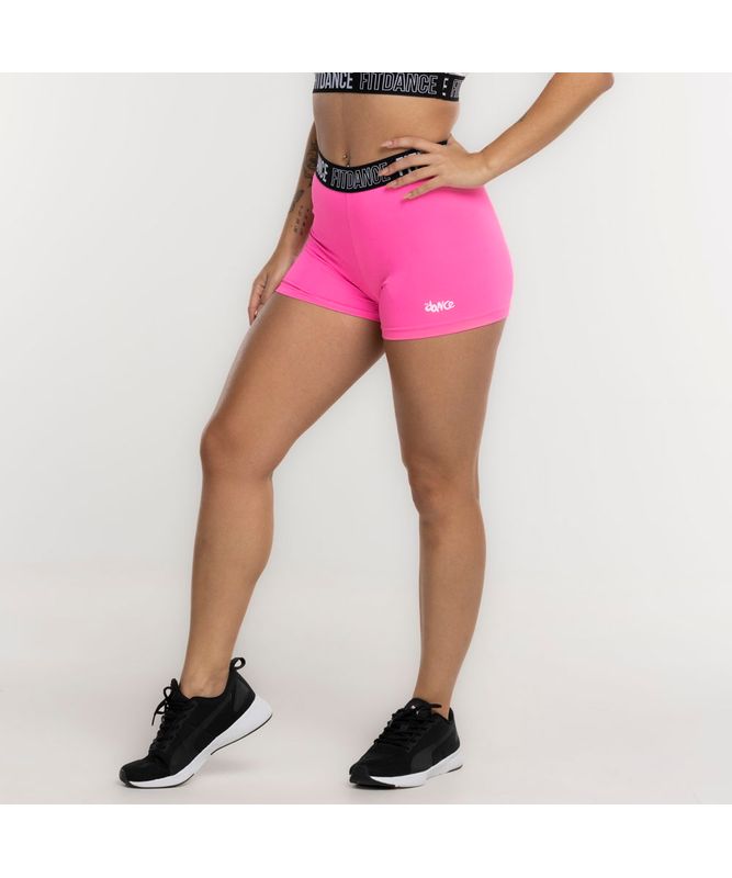 SHORTS ELASTIC COMPRESSION FITDANCE PINK M