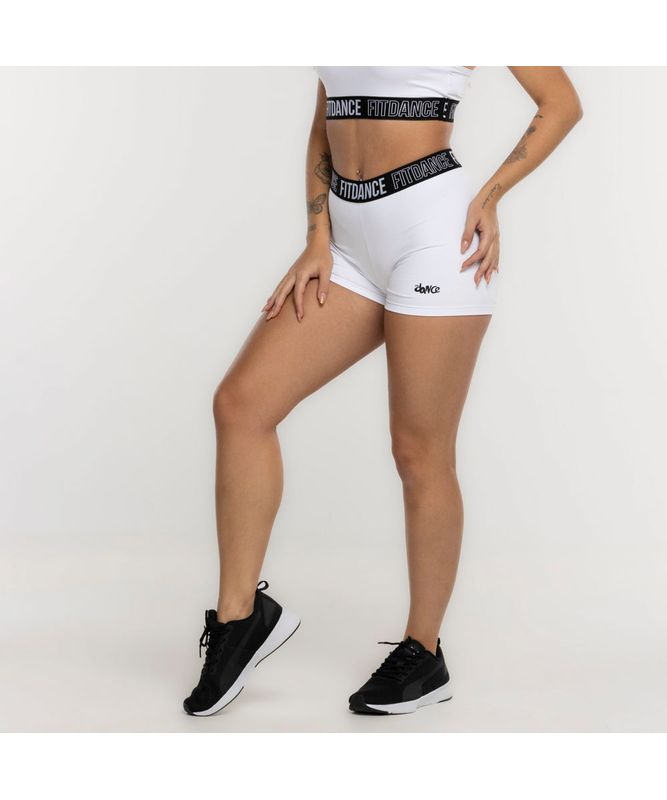 SHORTS ELASTIC COMPRESSION FITDANCE WHITE P