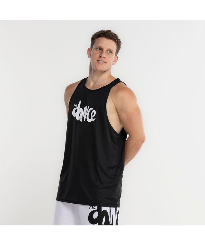 REGATA MASCULINA FITDANCE PRETO G