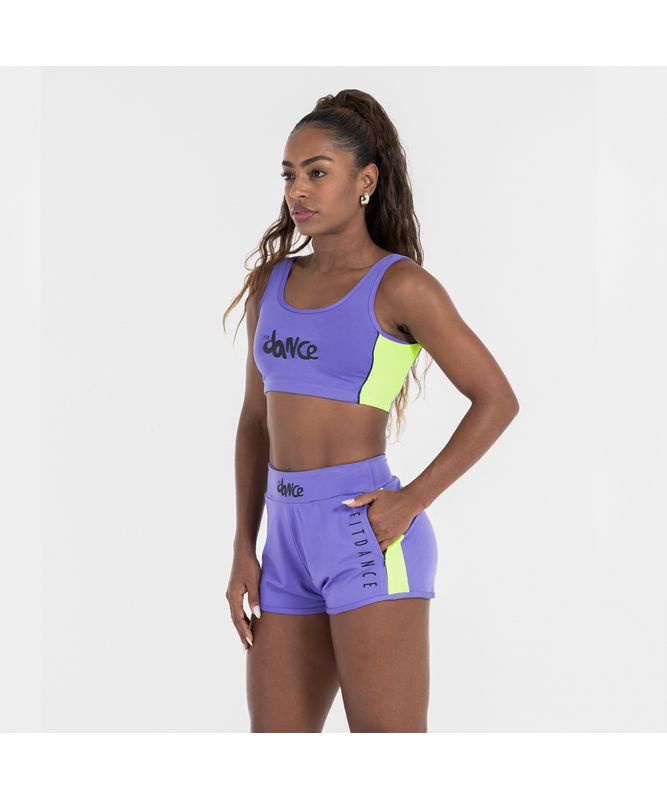 TOP REGATA BICOLOR FITDANCE AZUL P