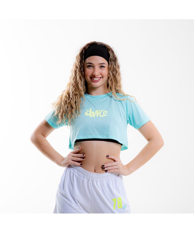 CROPPED POLI FITDANCE AZUL P CROPPED POLI FITDANCE AZUL P