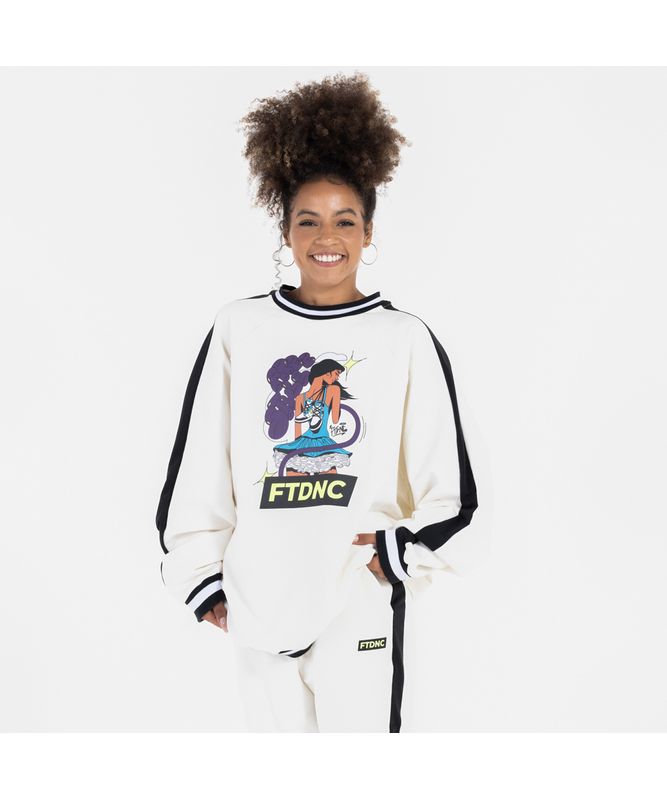 MOLETOM BAILARINA FTDNC AREIA M MOLETOM BAILARINA FTDNC AREIA M