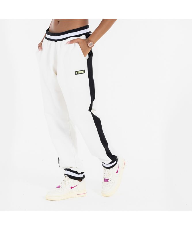 CALÇA MOLETOM LISTRA FTDNC AREIA G