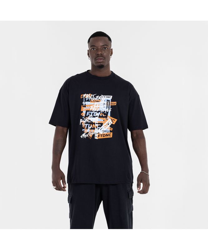 CAMISETA LOGOS FTDNC PRETA M CAMISETA LOGOS FTDNC PRETA M
