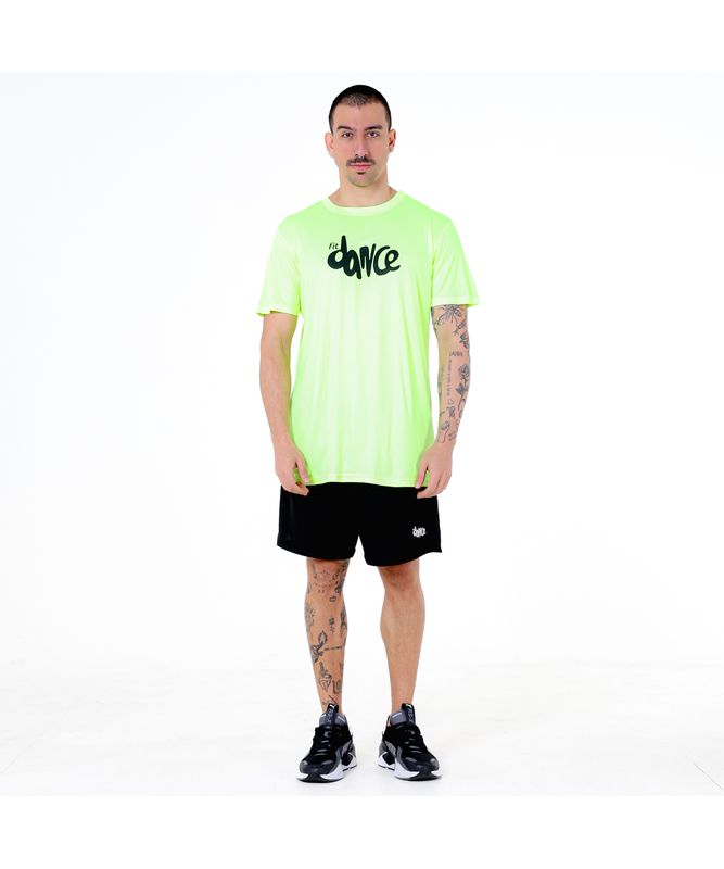 CAMISETA DRY FIT FITDANCE AMARELO NEON G