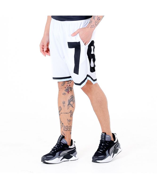 BERMUDA BASQUETE 78 FITDANCE BRANCO M