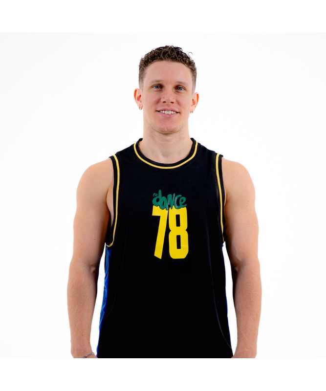 REGATA BASQUETE CUSTOM FITDANCE PRETO G