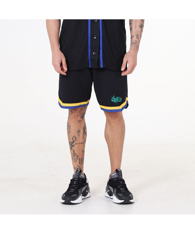 BERMUDA BASQUETE CUSTOM FITDANCE PRETO M