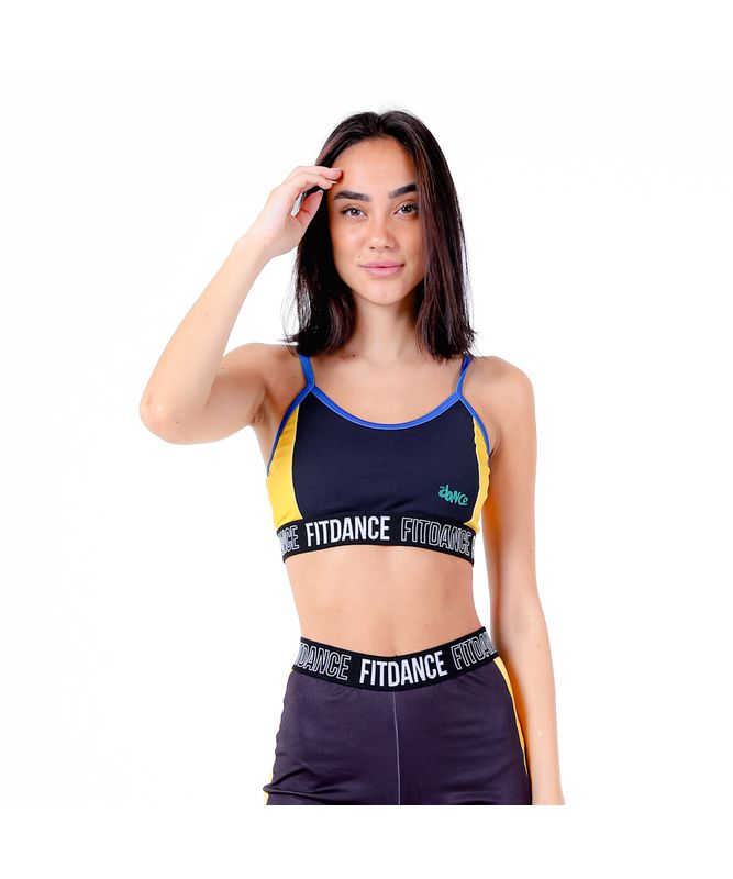 TOP CUSTOM FITDANCE PRETO P