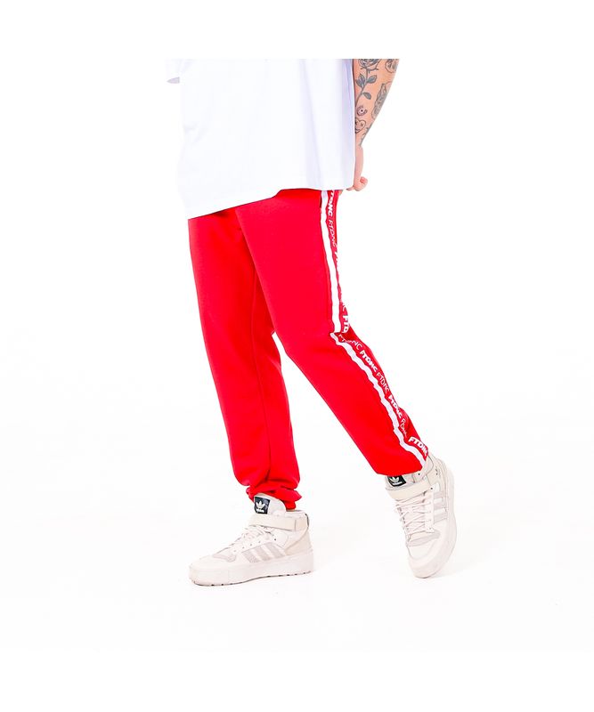 CALÇA MOLETOM LISTRA FTDNC VERMELHO P