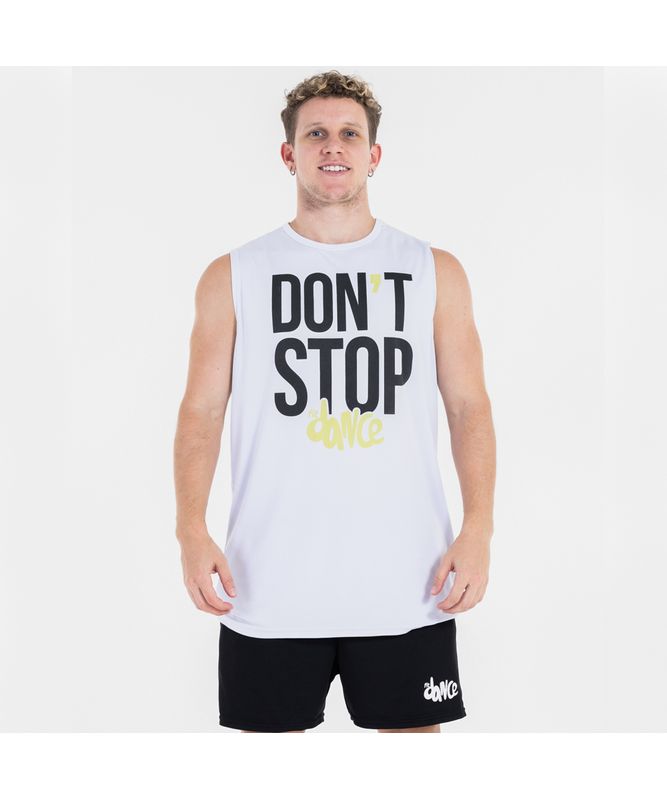 REGATA STOP MACHÃO DRY FIT FITDANCE WHITE P