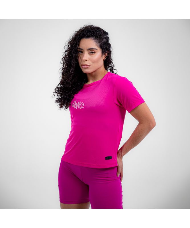 CAMISETA CURTA FITDANCE ROSA P