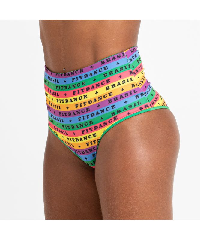 HOT PANT DUPLA FACE FITDANCE COLORÊ P