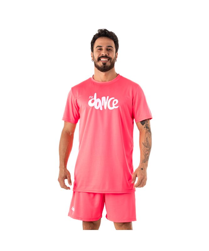 CAMISETA DRY FIT FITDANCE CORAL P