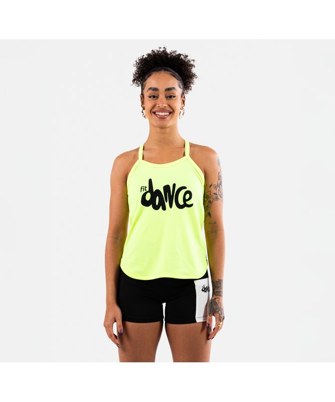REGATA FITDANCE RACER BOLD AMARELO NEON M