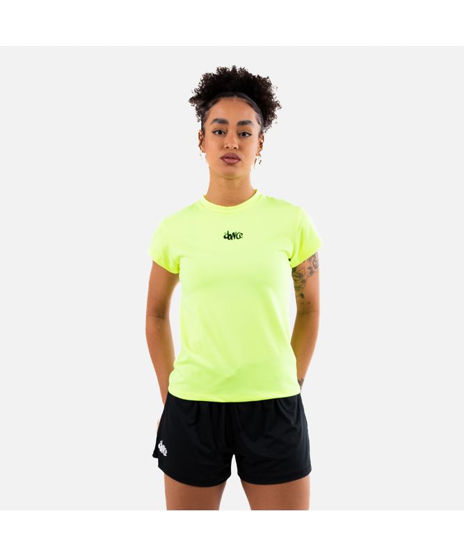 BABY LOOK FITDANCE AMARELO NEON GG BABY LOOK FITDANCE AMARELO NEON GG