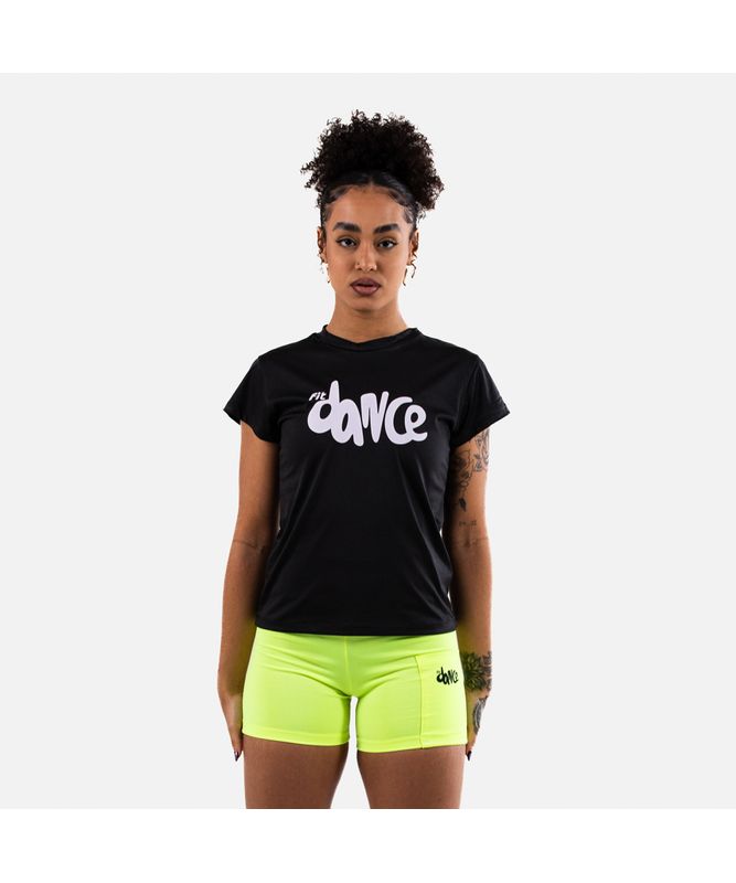 BABY LOOK FITDANCE BOLD PRETO M