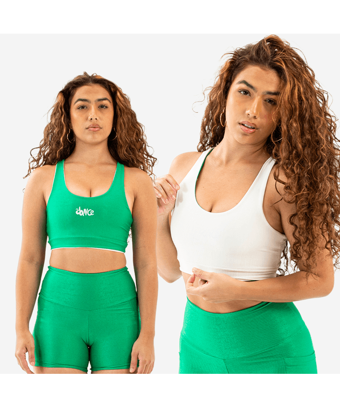 TOP DUPLA FACE FITDANCE CHROMA OFF VERDE P TOP DUPLA FACE FITDANCE CHROMA OFF VERDE P