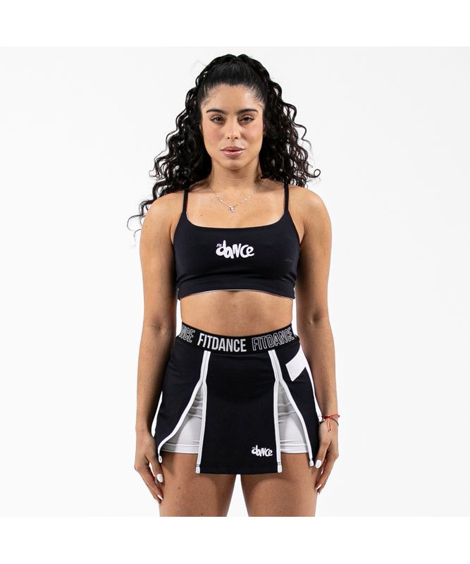 TOP DUPLA FACE BEATS FITDANCE PRETO P