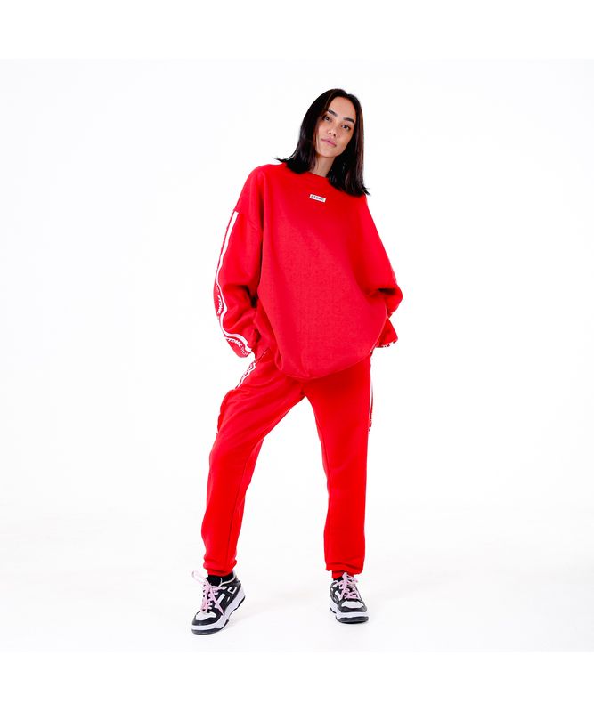 MOLETOM LISTRA FTDNC VERMELHO Tamanho:P MOLETOM LISTRA FTDNC VERMELHO Tamanho:P