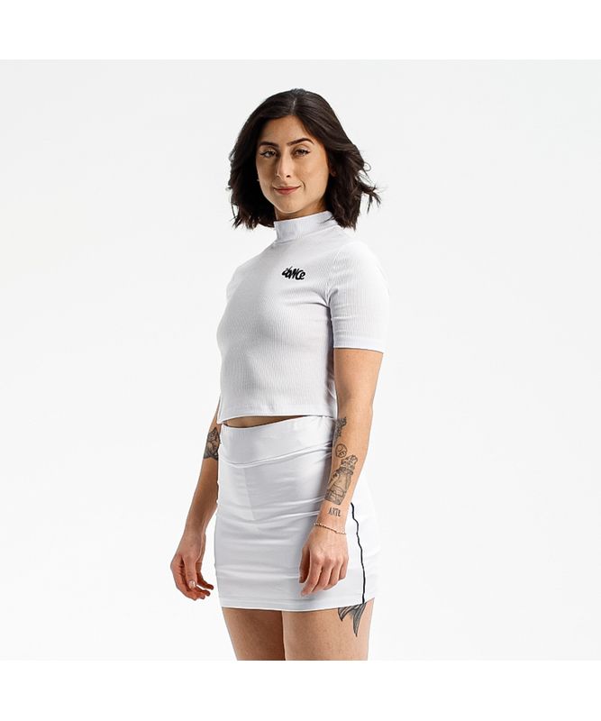 CROPPED GOLINHA FITDANCE BRANCO Tamanho:P CROPPED GOLINHA FITDANCE BRANCO Tamanho:P