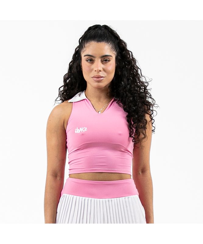 CROPPED POLO FITDANCE SPORT ROSA Tamanho:G CROPPED POLO FITDANCE SPORT ROSA Tamanho:G